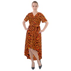 Rby 89 Front Wrap High Low Dress by ArtworkByPatrick