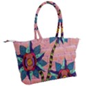 Brick Wall Flower Pot in Color Canvas Shoulder Bag View2