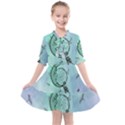 Dreamcatcher With Moon And Feathers Kids  All Frills Chiffon Dress View1