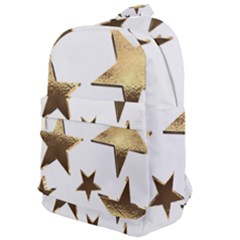 Stars Faux Gold Elegant Starry Festive Christmas Pattern Classic Backpack by yoursparklingshop