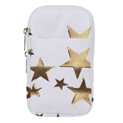 Stars Faux Gold Elegant Starry Festive Christmas Pattern Waist Pouch (large) by yoursparklingshop