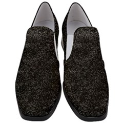 Elegant Black And White Design Women Slip On Heel Loafers by yoursparklingshop