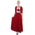 Canada Flag Dresses Half Sleeves Maxi Dress View1