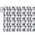 Cartoon Style Asian Woman Portrait Collage Pattern Canvas Cosmetic Bag (XXXL) View1