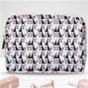 Cartoon Style Asian Woman Portrait Collage Pattern Make Up Pouch (Medium) View1