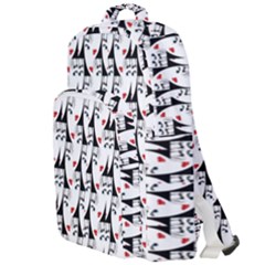 Cartoon Style Asian Woman Portrait Collage Pattern Double Compartment Backpack by dflcprintsclothing