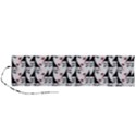 Cartoon Style Asian Woman Portrait Collage Pattern Roll Up Canvas Pencil Holder (L) View1