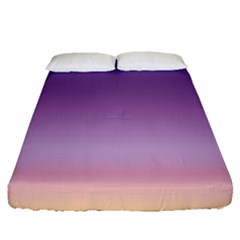 Sunset Evening Shades Fitted Sheet (queen Size) by designsbymallika