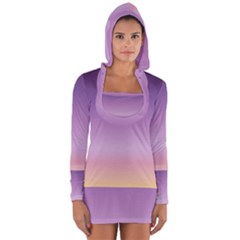 Sunset Evening Shades Long Sleeve Hooded T-shirt by designsbymallika