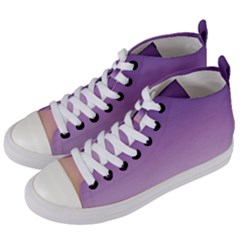 Sunset Evening Shades Women s Mid-top Canvas Sneakers by designsbymallika