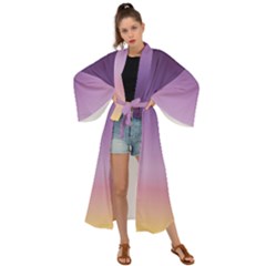 Sunset Evening Shades Maxi Kimono