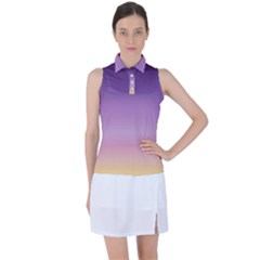 Sunset Evening Shades Women s Sleeveless Polo Tee