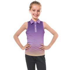 Sunset Evening Shades Kids  Sleeveless Polo Tee