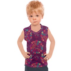 Circle Pattern Kids  Sport Tank Top