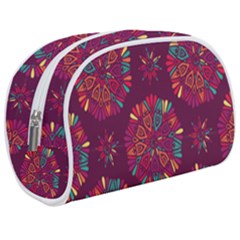 Circle Pattern Makeup Case (medium) by designsbymallika