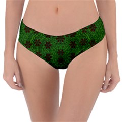 Rose Stars So Beautiful On Green Reversible Classic Bikini Bottoms by pepitasart