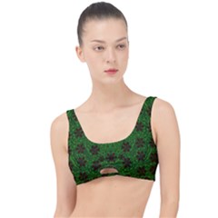 Rose Stars So Beautiful On Green The Little Details Bikini Top