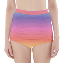 Rainbow Shades High-waisted Bikini Bottoms by designsbymallika