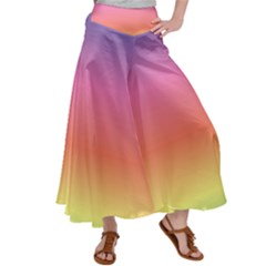 Rainbow Shades Satin Palazzo Pants by designsbymallika