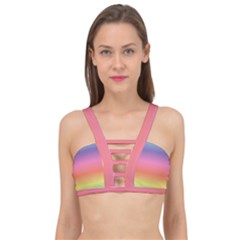 Rainbow Shades Cage Up Bikini Top by designsbymallika