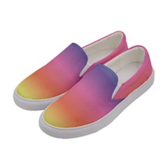 Rainbow Shades Women s Canvas Slip Ons by designsbymallika