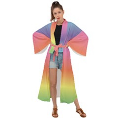 Rainbow Shades Maxi Kimono by designsbymallika