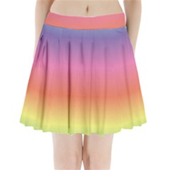 Rainbow Shades Pleated Mini Skirt by designsbymallika