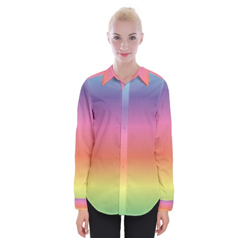 Rainbow Shades Womens Long Sleeve Shirt by designsbymallika