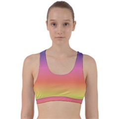 Rainbow Shades Back Weave Sports Bra by designsbymallika