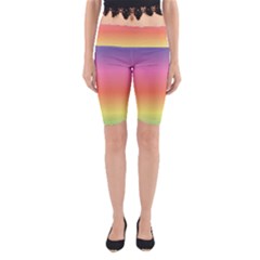 Rainbow Shades Yoga Cropped Leggings by designsbymallika