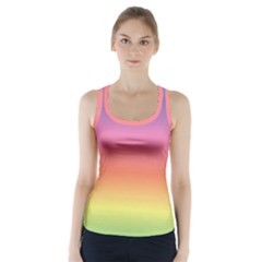 Rainbow Shades Racer Back Sports Top by designsbymallika