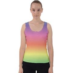 Rainbow Shades Velvet Tank Top by designsbymallika