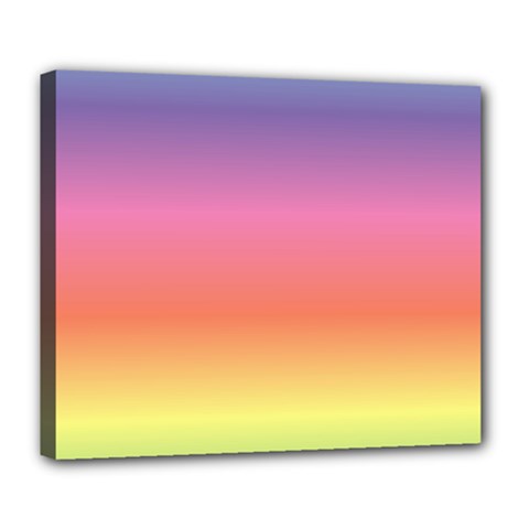 Rainbow Shades Deluxe Canvas 24  X 20  (stretched) by designsbymallika