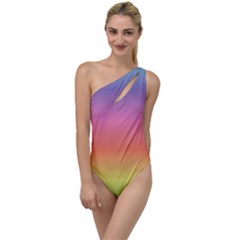 Rainbow Shades To One Side Swimsuit by designsbymallika