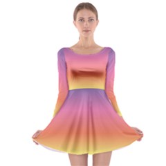 Rainbow Shades Long Sleeve Skater Dress by designsbymallika