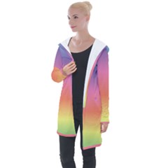 Rainbow Shades Longline Hooded Cardigan by designsbymallika