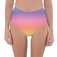 Rainbow Shades Reversible High-waist Bikini Bottoms by designsbymallika