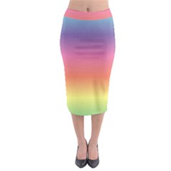 Rainbow Shades Midi Pencil Skirt by designsbymallika