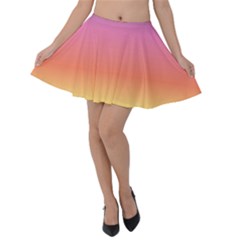 Rainbow Shades Velvet Skater Skirt by designsbymallika