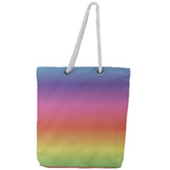 Rainbow Shades Full Print Rope Handle Tote (large) by designsbymallika