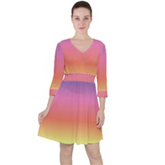 Rainbow Shades Ruffle Dress by designsbymallika