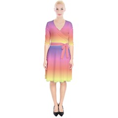 Rainbow Shades Wrap Up Cocktail Dress by designsbymallika