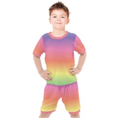 Rainbow Shades Kids  Tee And Shorts Set by designsbymallika