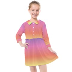 Rainbow Shades Kids  Quarter Sleeve Shirt Dress by designsbymallika