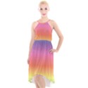 RAINBOW SHADES High-Low Halter Chiffon Dress  View1