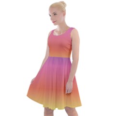 Rainbow Shades Knee Length Skater Dress