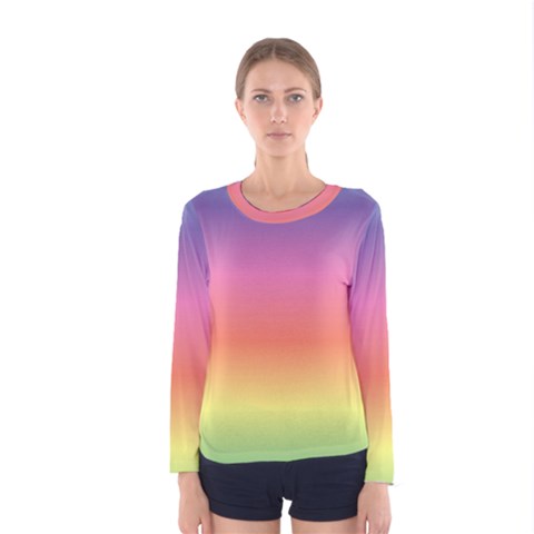 Rainbow Shades Women s Long Sleeve Tee by designsbymallika