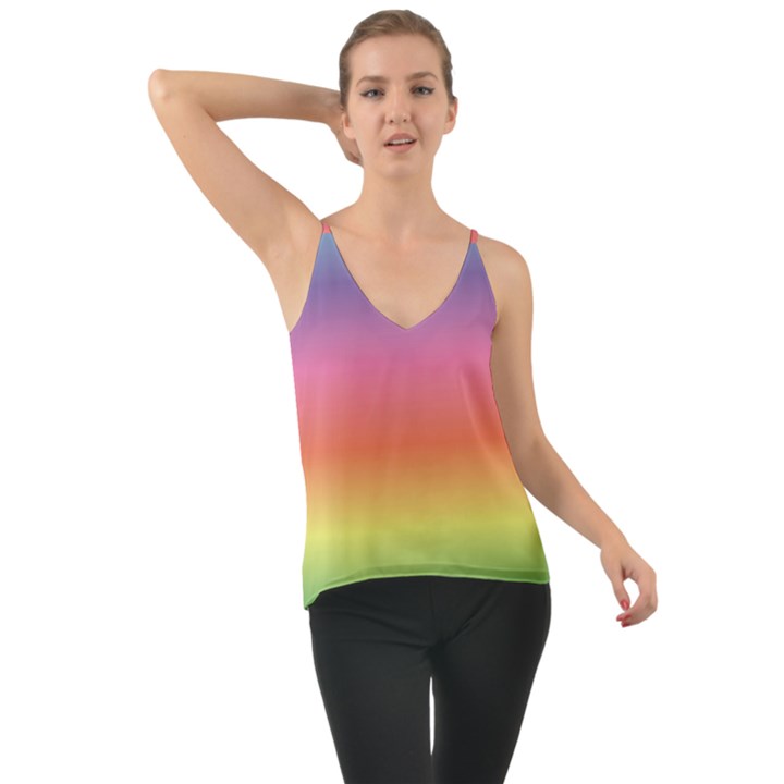 RAINBOW SHADES Chiffon Cami