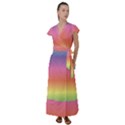 RAINBOW SHADES Flutter Sleeve Maxi Dress View1