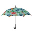 MULTI COLOUR FLORAL PRINT Hook Handle Umbrellas (Large) View3